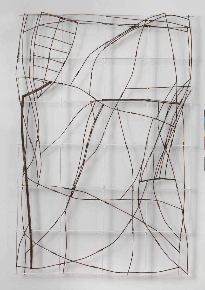 Coordonnées n°50, 2008, Painted wood, 150x100cm