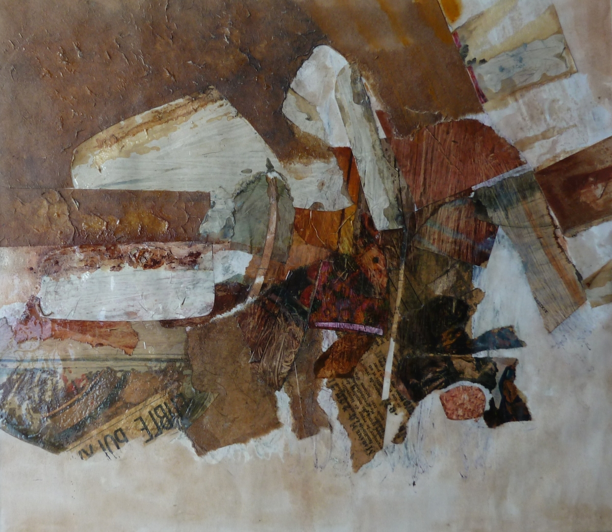 Littoral, 1967, Gouache and collage on paper, 30x40cm