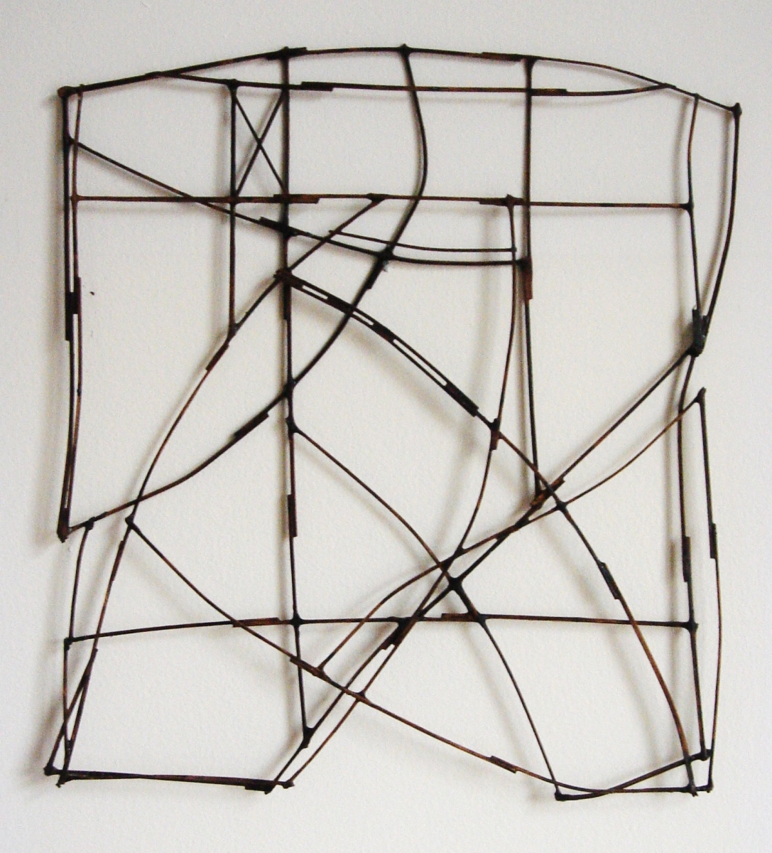 Figure Libre, 2005, Painted wood, 40x40cm