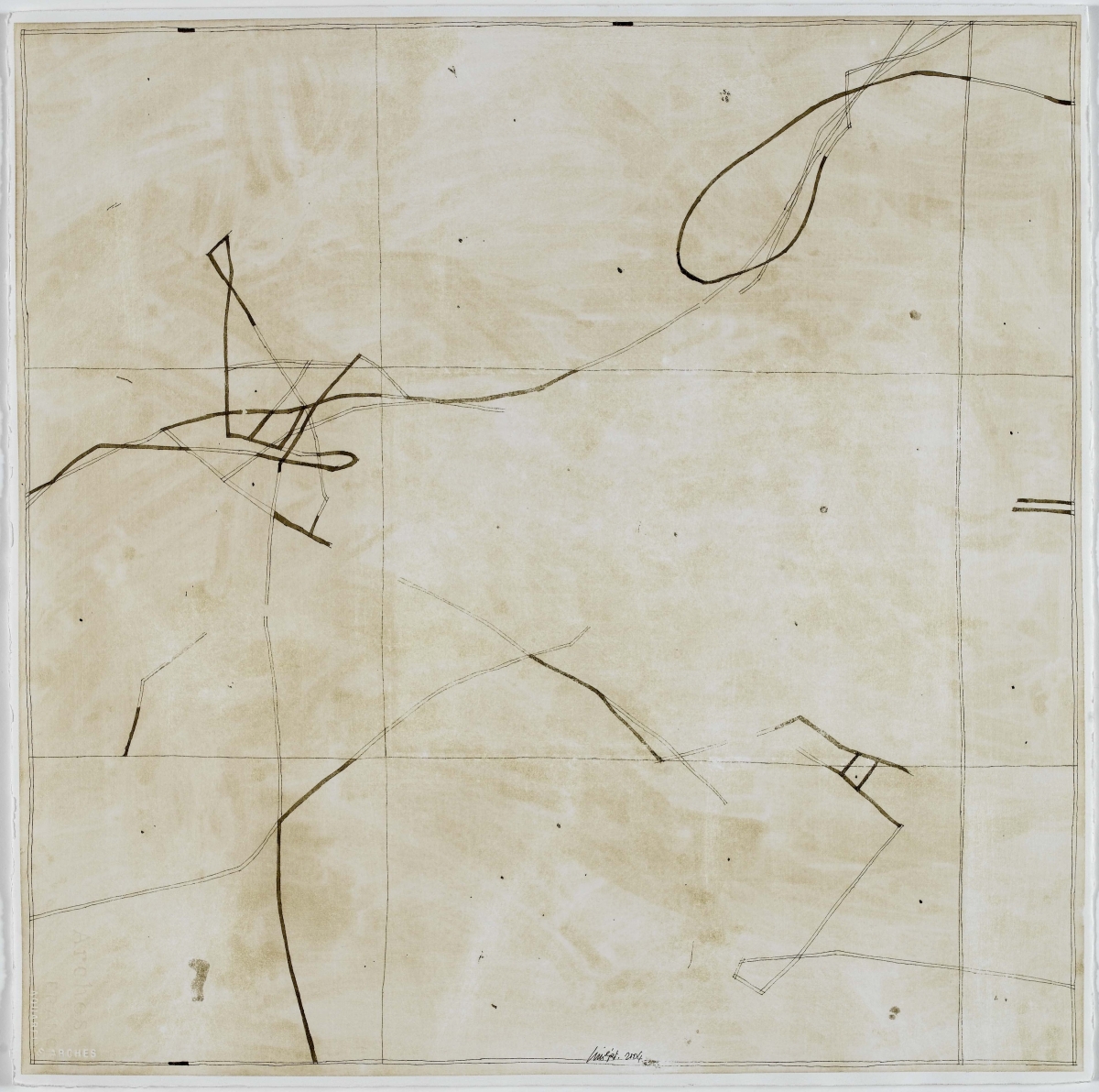 Amorgos, 2004, Ink on paper, 57x57cm