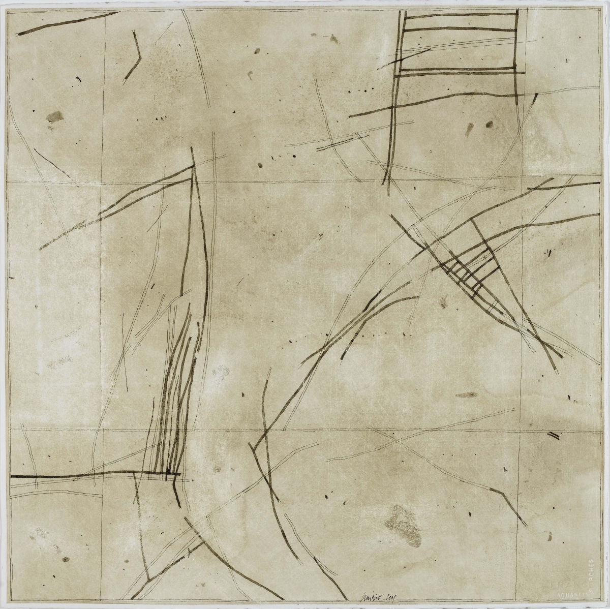 Amorgos, 2007, Ink on paper, 58x58cm