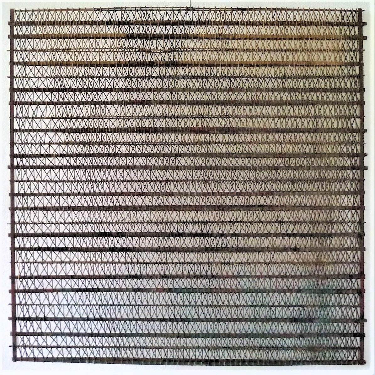 Grille, 1974, Painted wood, 100x100cm